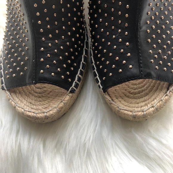 Kenneth Cole New York "Olivia 3" Studded Wedges - Picture 6 of 12